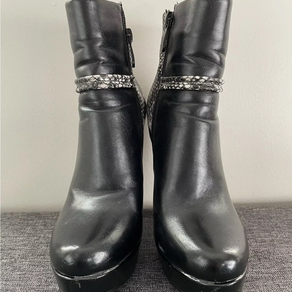 Eva Rossi Snake Print Ankle High Heel Women's Boots US Size 5 - Picture 5 of 7